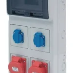 ACQUA doboz 8 modul - 2db házt. - 2db 3P+F 16A ipari (23330) IP44, 6505, Famatel S.A Árengedmény