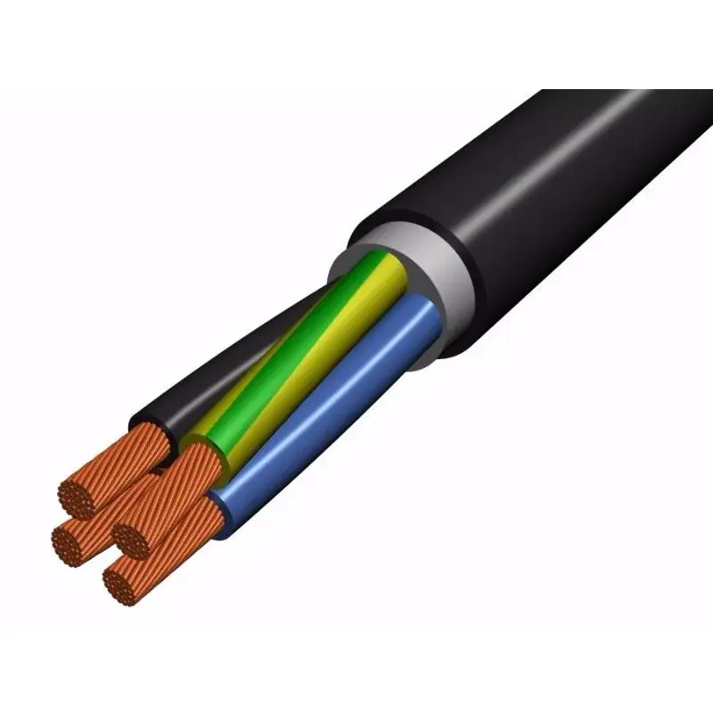 PVC szigetelésű földkábel réz vezetővel EYY-J 5x1,5 mm2 (100m-es tekercs) Prémium
