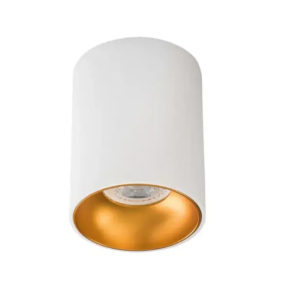 Korlátozott ajánlat Kanlux 27570 RITI GU10 W/G lámpa GU10, Falon kívüli spot lámpatest fehér-arany
