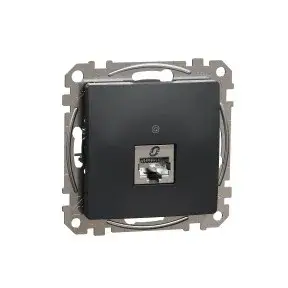 ÚJ SEDNA 1xRJ45 Cat6A STP aljzat, antracit Schneider SDD114466S Vedd meg most