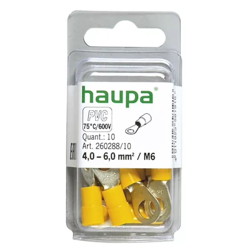 Biztonságos vásárlás HAUPA Szemes saru szigetelt SSZ6 H-260288/10 SmallPack sárga (10db/bliszter)