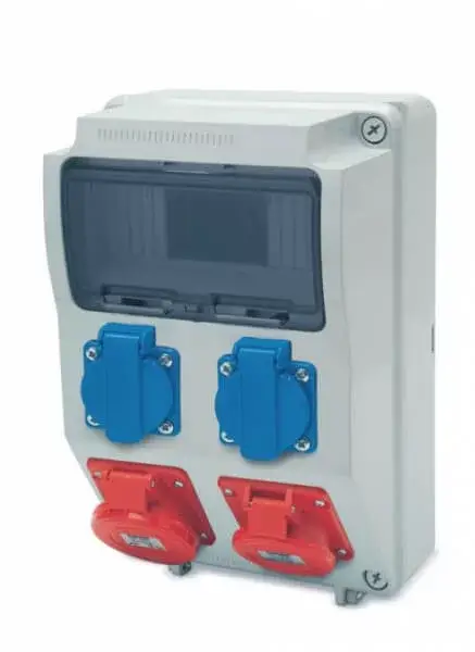 AcQUA 9 modulos szerelt doboz /2db ht.alj+1db 5P 16A+ 1db 5P 32A/, 3958_4, Famatel S.A Kihagyhatatlan ajánlat