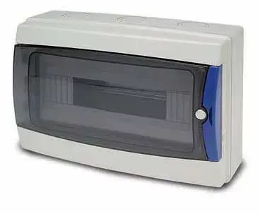 Bestseller AcQUA 12 modulos falon kivüli szekrény átlátszó ajtóval, IP65, 3912-T, Famatel S.A