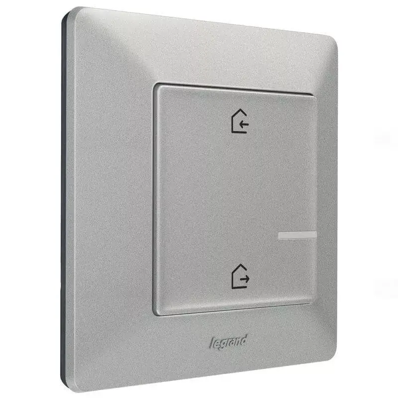 Legrand Valena Life okos forgatókönyv kapcsoló (távvezérlő) Home + Control alkalmazásban beállított érkezés / távozás forgatókönyvek indítására; díszítőkerettel, elemmel és kétoldalú ragasztóval szállítva alumínium, Legrand 752386 Kihagyhatatlan ajánlat