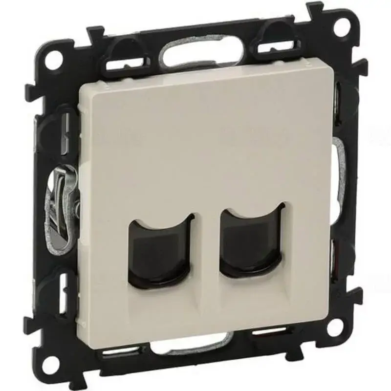 Legrand Valena Life 2xRJ45 Cat. 6A STP csatlakozóaljzat elefántcsont, Legrand 753249 Rendeld meg most