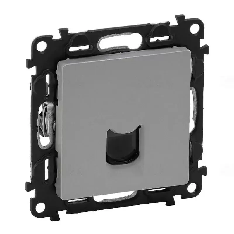 Legrand Valena Life 1xRJ45 Cat. 6A STP csatlakozóaljzatalumínium, Legrand 753348 Biztonságos fizetés