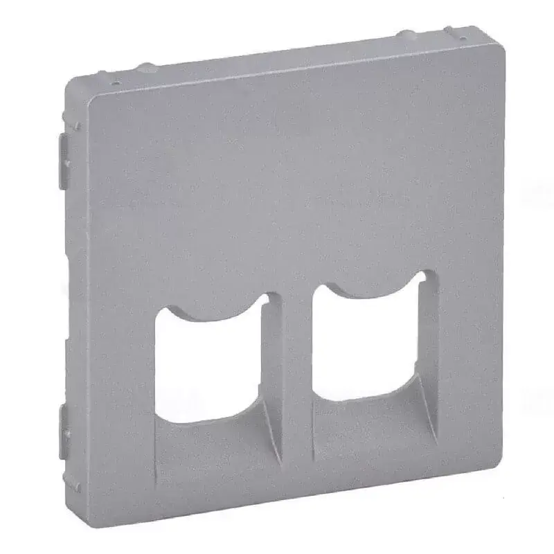 Kedvezményes ár Legrand Valena Life 2xRJ45/RJ11 csatlakozóaljzat burkolat alumínium, Legrand 755422