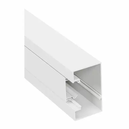 Legrand DLP-S kábelcsatorna 130×50 mm, hajlékony fedéllel, bepattintható 45-ös szerelvényhez, szürke Legrand 075802 Prémium