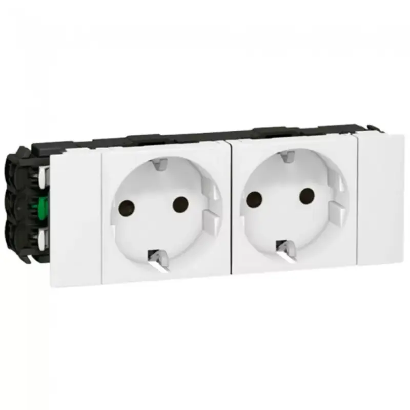 Legrand DLP-S bepattintható Program Mosaic 2x2P+F aljzat, sinezett, Soluclippel, fehér Legrand 077202 Exkluzív ajánlat