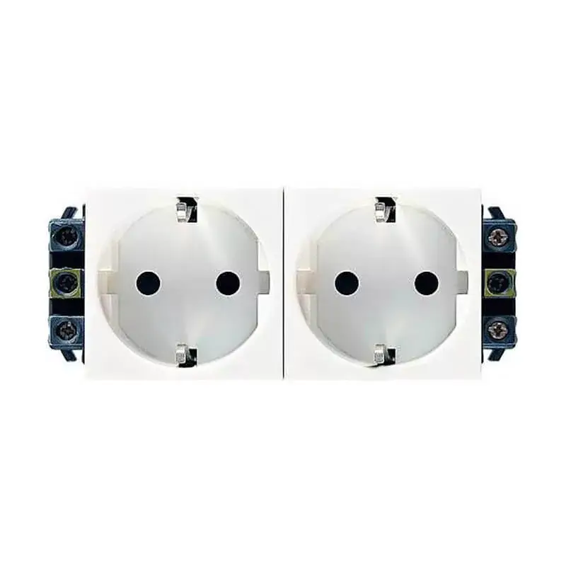 Legrand Program Mosaic 2x2P+F DLP aljzat, sínezett, csavaros, fehér Legrand 077602 Akciós ár