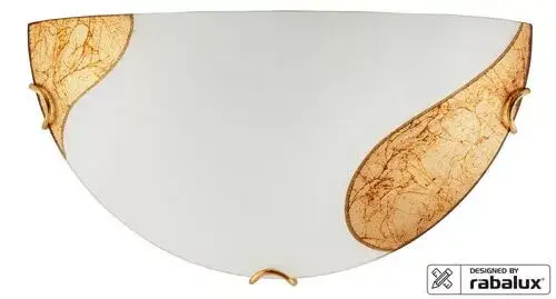 Rábalux 1940 Art gold Beltéri Fali lámpa fehér-arany E27 1x MAX 60, IP20 Újdonság