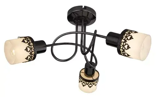 Rábalux 5343 Lacey Beltéri Spotlámpa fekete-fehér E14 3x MAX 40, IP20 Szuper ajánlat