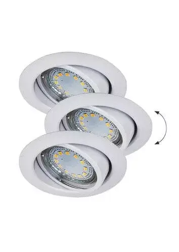 Árcsökkenés Rábalux 1049 Lite Beltéri Ráépíthető és Beépíthető lámpa fehér- GU10 1x MAX 50, IP40