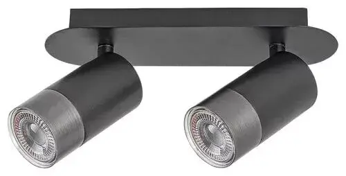 Rábalux 5070 Zircon Beltéri Fali lámpa matt fekete-ezüst GU10 2X MAX 5, IP20 Ne maradj le
