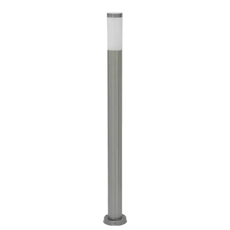 Rábalux 8265 Inox torch Kültéri állólámpa szatin króm-fehér E27 1x MAX 25, IP44 Szuper ajánlat