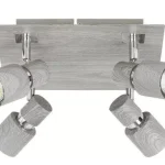 Rábalux 6128 Merkur Beltéri Spotlámpa ezüst tölgy-króm GU10 4x MAX 50, IP20 Vedd meg online