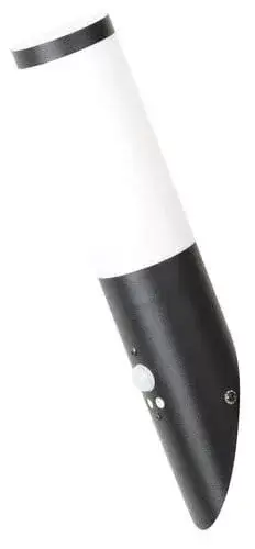 Rábalux 8146 Black torch Kültéri fali lámpa matt fekete-fehér E27 1x MAX 25, IP44 Expressz szállítás