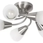 Bestseller Rábalux 5691 Connor Beltéri Mennyezeti lámpa szatin króm-opál üveg E14 5x MAX 40, IP20