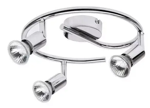 Legjobb ár Rábalux 6048 Norton Beltéri Spotlámpa króm- GU10 3x MAX 50, IP20