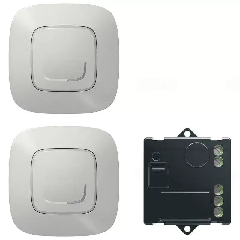Legrand Valena Allure Netatmo párosított szett: alternatív kapcsolás mikromodul segítségével - 2 vezeték nélküli kapcsoló + mikromodul, alumínium Legrand 752750 Legjobb ár