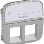 Gyors kiszállítás Legrand Valena Allure 2xRJ11/RJ45 aljzat burkolat címketartóval, alumínium Legrand 755487