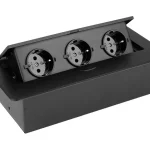 STRONG elektromos dugaszoló aljzat 3x230V, Schuko, 265x130x68 mm fekete 405248 Szuper ajánlat