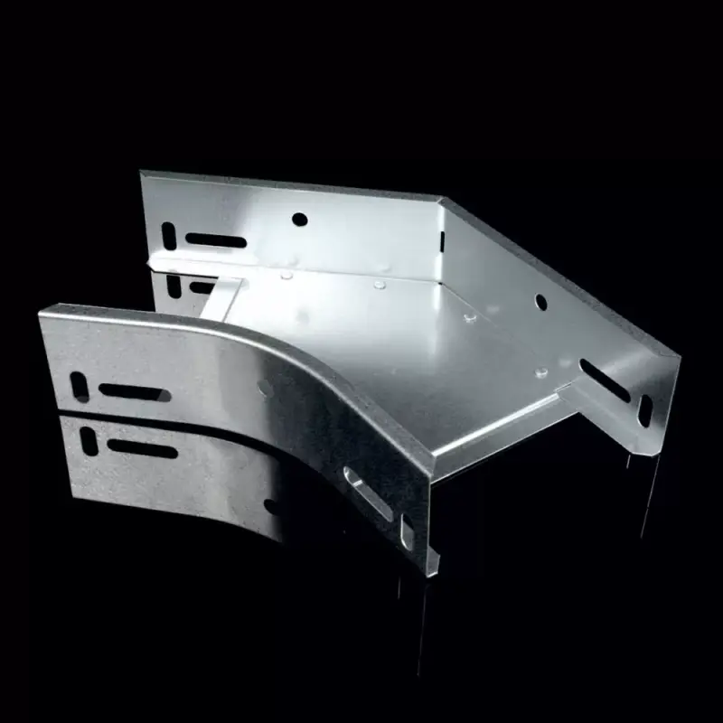 Outlet KOPOS 45°-os sarokidom 125x100mm kábeltálcához E90, horganyzott, NO 45X100X125_S