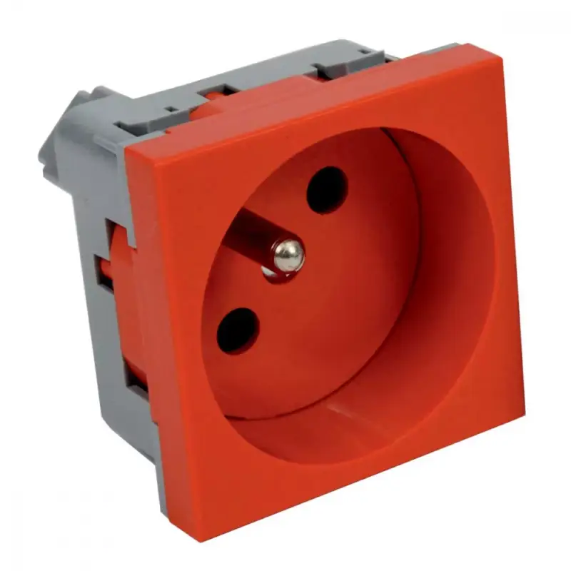 Ajánlat KOPOS QUADRO moduláris dugalj francia (PIN) földeléssel IP20, PVC, QP 45X45_BB
