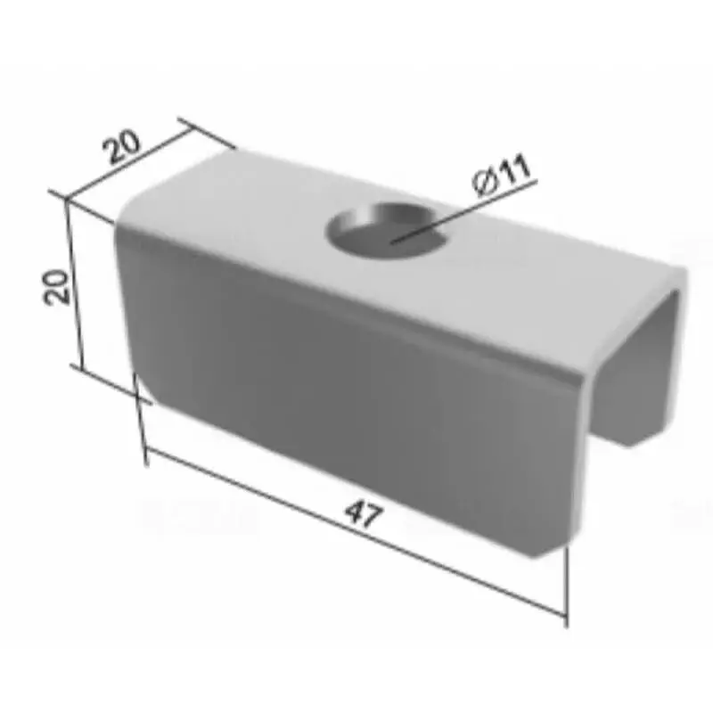 KOPOS Alátét LTS és CTS profilhoz 47x20x20mm E90, horganyzott, STS_S Akció