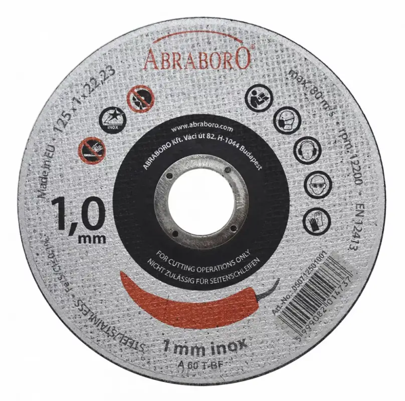 ABRABORO CHILI INOX VÁGÓKORONG 115x1,0x22,23 50711501001 Különleges ajánlat