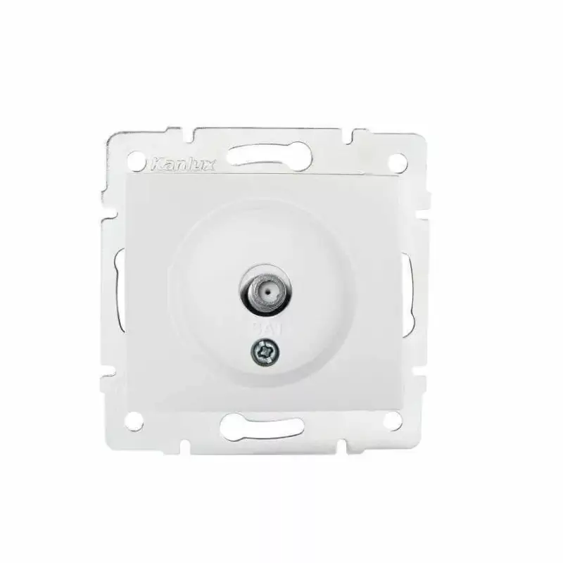 Kanlux 27120 DOMO 01-1301-002 F típusú antenna aljzat fehér Akciós ár