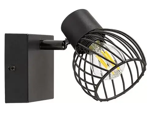 Rábalux 73001 Aberama Spotlámpa fekete-fekete E14 1X MAX 10, IP20 Gyors szállítás