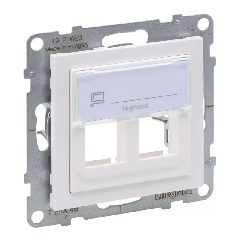 Kedvezményes ár Legrand Suno kettős keystone adapter, fehér, Legrand 721145