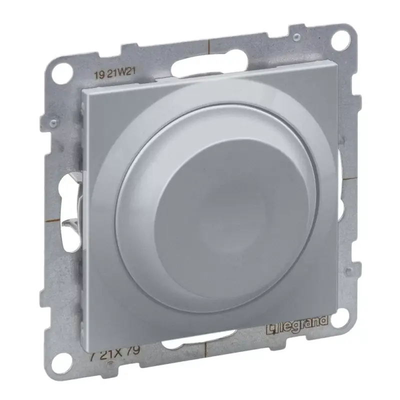 Legrand Suno forgatógombos fényerőszabályzó 300W, alumínium, Legrand 721379 Expressz szállítás