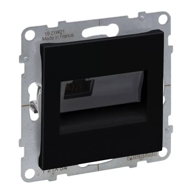 Legrand Suno RJ45 Cat.6A UTP csatlakozóaljzat, fekete, Legrand 721454 Legnépszerűbb