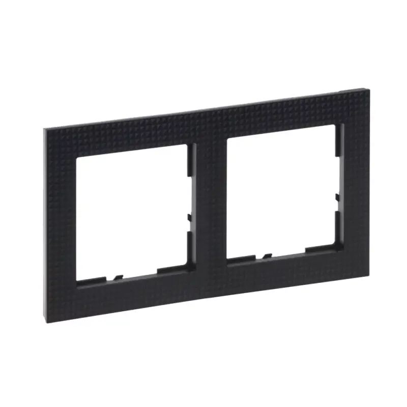 Prémium Legrand Suno 2-es keret, fekete mintás, Legrand 721572