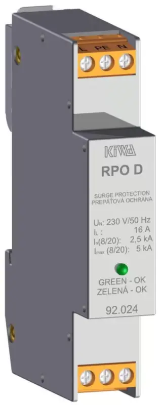 Korlátozott ajánlat KIWA RPO D 230V III túlfeszültség levezető T3 (D) 92.024
