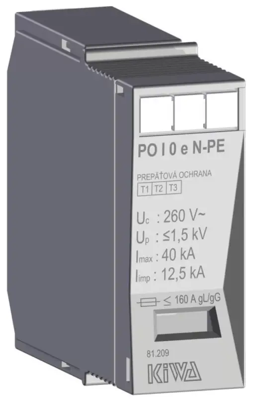 KIWA PO I eco 0N-PE 260V túlfeszültség levezető betét 7kA T1+T2 (B+C) 81.209 Ajánlat