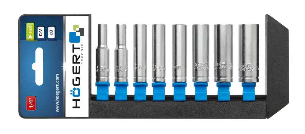 Legjobb ár Högert Dugókulcs készlet, 150 mm, 1/4", CrV, DIN3124 HT1A886