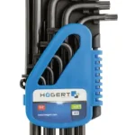 Högert TORX kulcskészlet, S2 acél, T10 és T50 közötti méret9 db / blister HT1W816 Újdonság
