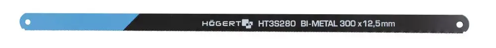 Högert Fűrészlap 300 mm, szélessége 12,5 mm, HSS Bi-Metal, 24TPI 2 db / blister HT3S280 Utolsó esély