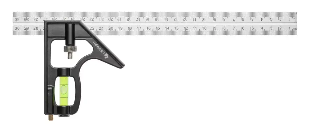 Högert Vonalzó állítható vízmértékkel, 300mm, HT4M217 Korlátozott ajánlat
