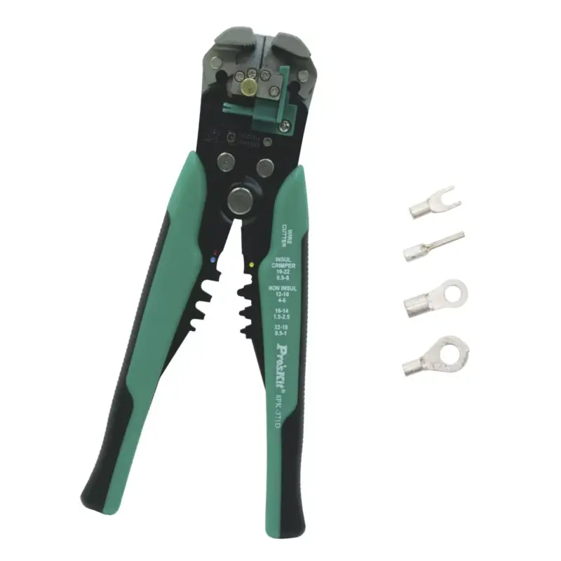 Home 8PK-317D kábelcsupaszoló és préselő fogó, 210 mm, több féle mérethez, rögzíthető csupaszolási hossz, 8PK-371D Legkelendőbb