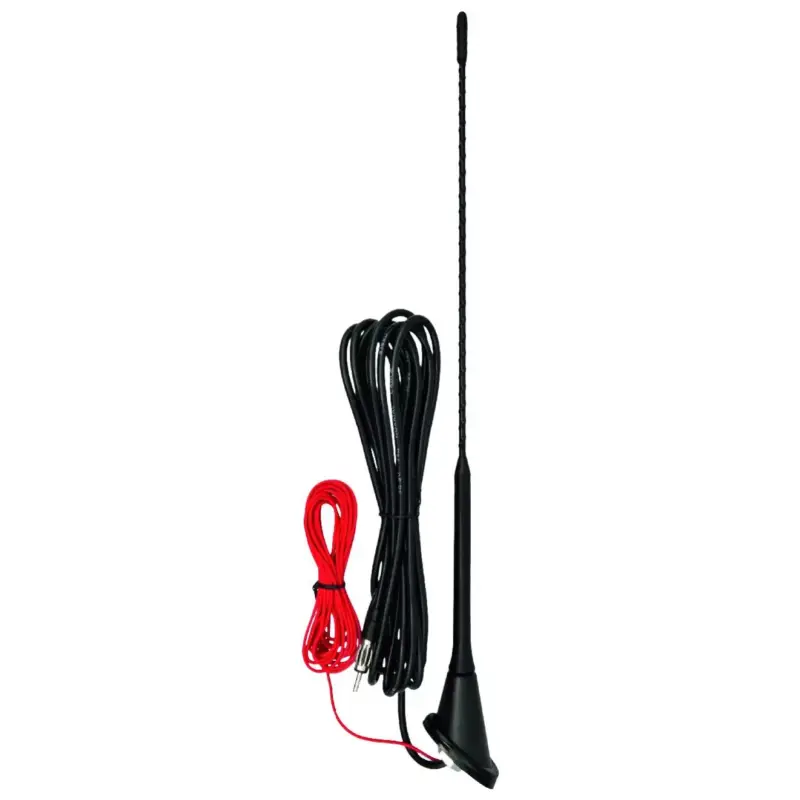 SAL 90557 autóantenna erősítővel, tetőre, VW Golf, M5 csavar, DIN csatlakozó, 400 mm, 52°, gumi burkolat, 93220 Biztonságos vásárlás