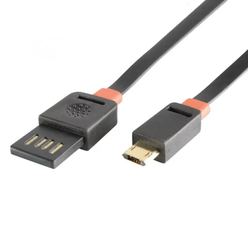 Ne maradj le Home USBF 3 töltőkábel, 2 oldalú, fordítható, USB-A dugó, microUSB-B dugó, 3m, 2,1A, adatkábel, USBF_3