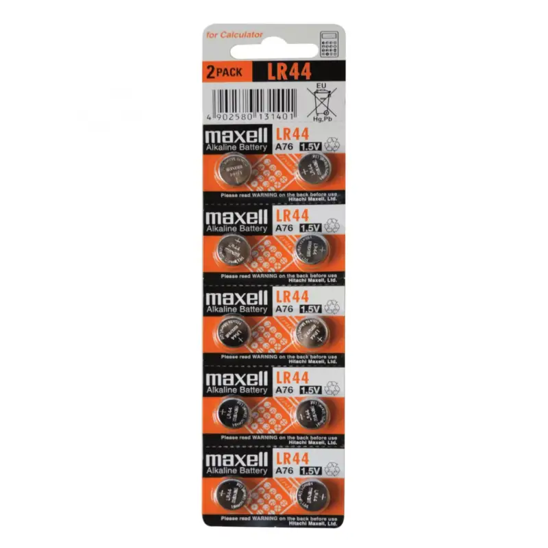 Korlátozott ajánlat Maxell LR44 gombelem, alkáli, LR44, 1,5V, 10 db/csomag, Maxell_LR44