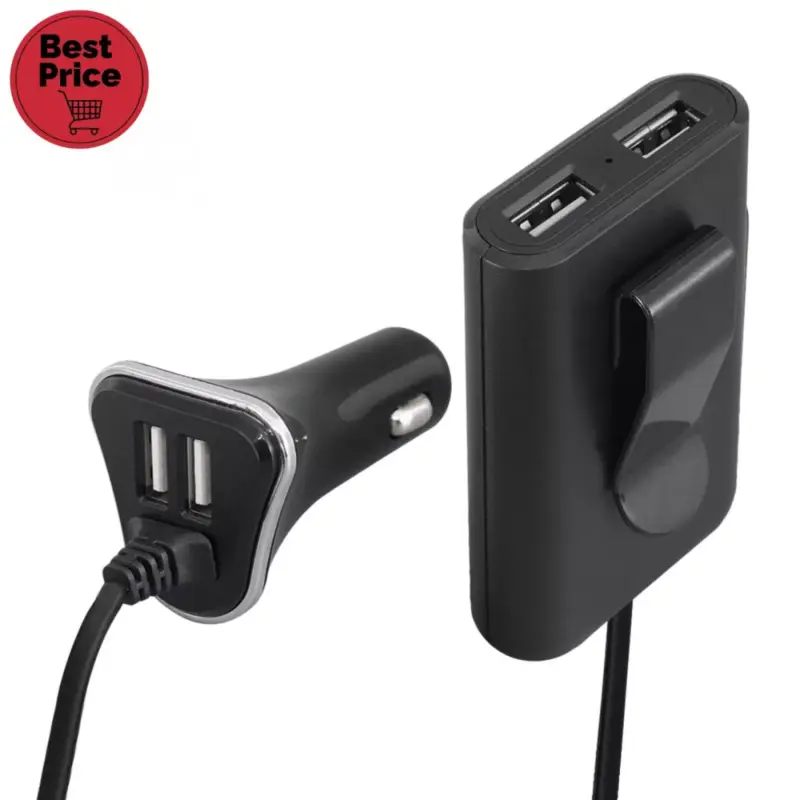 Különleges ajánlat SAL SAU 96 nagy teljesítményű autós USB gyorstöltő, 48 W, 4 USB port, 4 x 2,4 A, SAU_96
