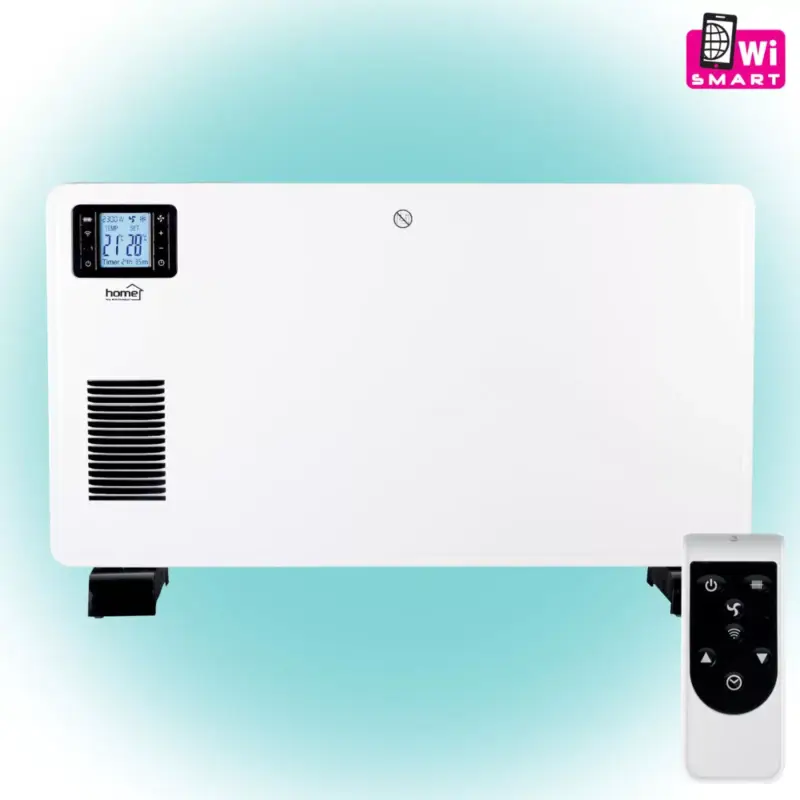 Home FK 350 WIFI szabadon álló smart elektromos konvektor fűtőtest, 1000W/1300W/2300W, távirányító, fagyőr funkció, fehér, FK_350_WIFI Népszerű