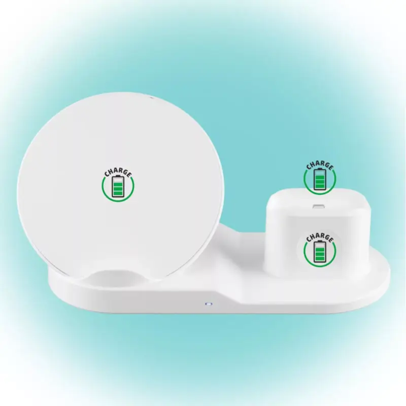 Home SA 2000Qi vezeték nélküli töltő, 3in1, telefon, óra, fülhallgató, Qi szabvány, USB-C, SA_2000Qi Népszerű