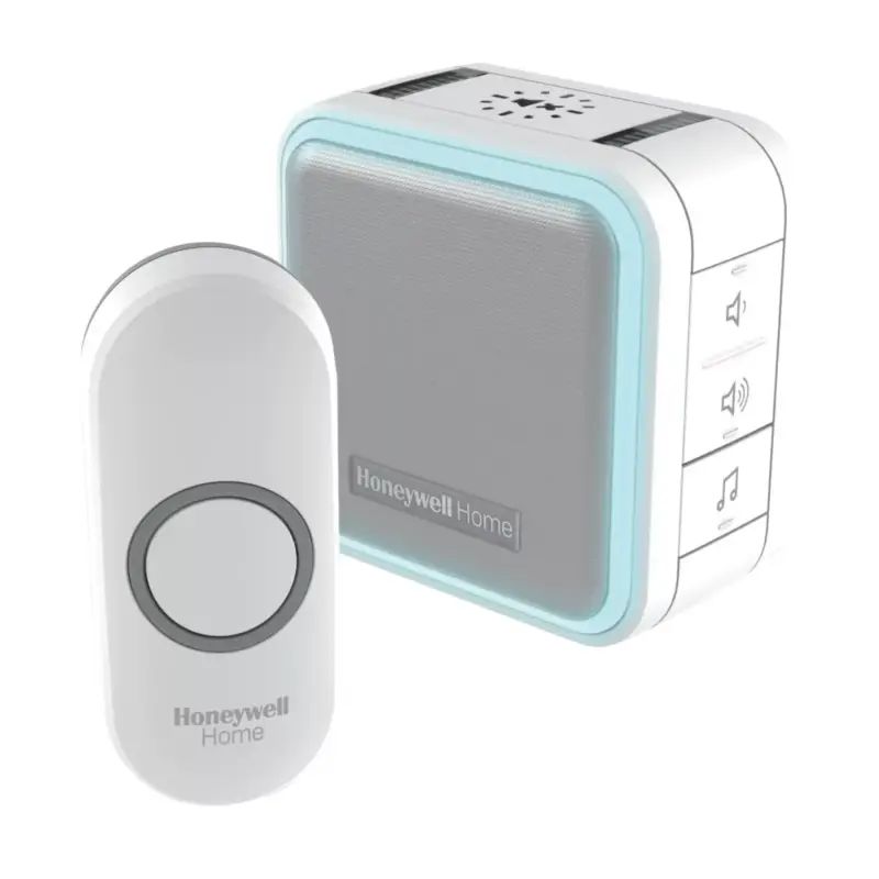 Honeywell Home DC515N vezeték nélküli csengő, 150m hatótáv, 9 dallam, időzíthető némítás, LED fényjelzés, többcsatornás, 230V-os tápellátás, DC515NP2 Akció